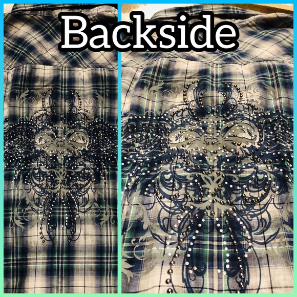 Cowgirl diamond studded flannel - Picture 2 of 5